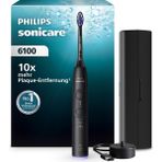 Philips Sonicare Series 6100 Elektrikli Diş Fırçası - Yeni Nesil Teknoloji, Basınç Sensörü, 6 Fırçalama Ayarı, Smartimer, Brushpacer, 21 Günlük Çalışma Süresi, Seyahat Çantası, Siyah, HX7401/12 - Beyaz