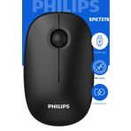 Philips Spk7378 Kablosuz Mouse 1600dpı Wireless Mouse Pil Dahil Sessiz Mouse Resmi Distribütör Siyah