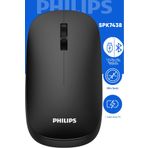 Philips Spk7438 Kablosuz Mouse Bluetooth Mouse Çift Mod Sessiz Mouse Pil Dahil Resmi Distribütör Siyah