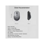 Phılıps Spk7448 Kablosuz Bluetooth Mouse 1600 Dpı Gri Kablosuz Mouse