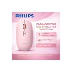 Philips SPK7508 Kablosuz 1600DPI 6 Tuşlu Dual Mod Optik Mouse Pembe