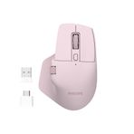 Philips SPK7858 Bluetooth Kablosuz Çift Modlu 4000DPI 7 Tuşlu Optik Mouse pembe