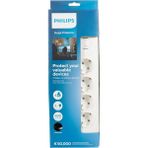 Philips SPN7040WA 600J 2M 3680W 16A 4'lü Akım Korumalı Priz
