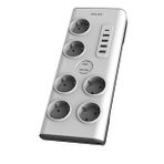 Philips SPN7060WA/62 5 USB Şarj Bağlantı 1 Usb-C 15 W ve 4 Usb-A 20 W 900j 2 m Örgü Kablo 6'lı Akım Korumalı Priz