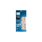 Philips SPN7060WA/62 6'lı 2 mt Akım Korumalı 5 USB Girişli Priz
