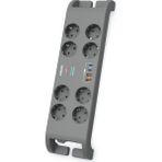 Philips SPN8180GA Akım Korumalı Priz 8'li + 2x Usb-A 18W + 2x Usb-C 20W - 2m Kablo - Siyah