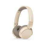 Philips TAH3209BG hafif kulak üstü kablosuz Bluetooth kulaklık, pasif gürültü yalıtımlı, 25 saat çalma süresi, net çağrılar, dinamik bas, 2 saat USB-C şarjı - bej