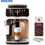 Philips Tam Otomatik Lattego Espresso Makinesi, Çekirdekten Taze Kahve, Süt Köpüğü, Dokunmatik Ekran ve Günlük Ofis Kullanımı Için Yüksek Performans, Kompakt Tasarım, Kolay Temizlik EP5443/70 - Beyaz