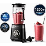 Philips Ultra Güçlü Serisi Blender 1200W Buz Kırıcı | Problend Teknolojili 2 Lt Cam Hazneli Smoothie Blender - Siyah - Antrasit