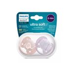 Philips Ultra Soft Yumuşak 2li Emzik 0-6 Ay - Kız Scf091/09