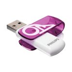 Philips Vivid Edition High Speed 2.0 USB flash sürücü, USB bellek, 64 GB, döner kapaklı, PC, dizüstü bilgisayar, bilgisayar veri depolama, 25 MB/s'ye kadar okuma hızı