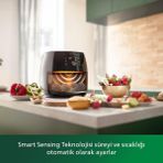 Philips Xxl 7.3 Lt Geniş Hacimli Premium Airfryer - Fat Removal Teknolojisi, Maksimum Lezzet - Onerous Lambader Hediye - Siyah