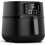 Philips Yeni 16 Pişirme Fonksiyonlu, Uzaktan Bağlantılı 7,2 L Geniş Hazneli Premium Airfryer, Beyaz Lambader - Siyah