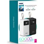 Phixi Force 60.000mah 2 Çıkışlı Lcd Göstergeli Powerbank P60