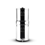 Phoenix Gravity - 6 Litre NSF Sertifikalı AISI 304 Paslanmaz Çelik Tezgah Üstü Su Filtreleme Sistemi, 2 Akıllı Karbon (Siyah) Kartuş, Ücretsiz Paslanmaz Çelik Musluk
