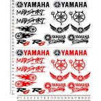 Phoenix Yamaha Motosport Motorsiklet Kask Sticker Çıkartma Seti - A4 - Renkli