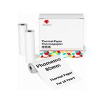 Phomemo 80mmx6,5mt Termal Kağıt, 3 Rulo 10 Yıl Dayanıklı M832/m04s Için Q22-rmsg10-80m8