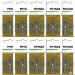 Phonak 10 Numara Kulak Cihazı Pili (10 Paket x 6 Adet = 60 Adet)