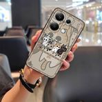 Phone Case Compatible with Redmi Note13 Pro 4G Global/Xiaomi Poco M6 Pro 4G, Anti-knock Cartoon Back Cover TPU Fashion Design Graffiti Durable