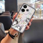 Phone Case Compatible with Redmi13 4G/Note13R 5G/Xiaomi Poco M6 4G/M6 Plus, Phone Protector Cute Graffiti Back Cover Soft case TPU Phone Pouch
