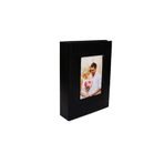 PHOTO ALBUM Sh Album 200'lük Deri 10x15cm. Pencereli Siyah Fotoğraf Albümü Hal121-s