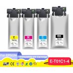 Photo Print Epson Workforce Pro WF-C579RD2TWF T01C1-T01C2-T01C3-T01C4 4 Renk Muadil Kartuş Takım Set - Siyah 10.000 Sayfa- Renkliler 5.000 Sayfa