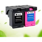 Photo Print Hp 650 Yüksek Kapasiteli Siyah-Renkli Ithal Muadil Kartuş Seti 500 Sayfa