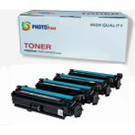 Photo Print Hp CF360A Color Laserjet Enterprise M577DN Mfp Chipli 4 Renk Ithal Muadil Toner Seti (6.300 Sayfa) - Siyah