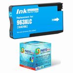 Photo Print HP Officejet Pro 9010 All-In-One 963XL-967XL Mavi Yüksek Kapasite Muadil Kartuş 1.600 Sayfa Chipli