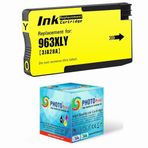 Photo Print HP Officejet Pro 9016 All-In-One 963XL-967XL Sarı Yüksek Kapasite Muadil Kartuş 1.600 Sayfa Chipli