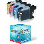 Photo Print Mfc J430W Brother Uyumlu LC-77XL LC1240-LC1280 4 Renk Muadil Kartuş Seti 1.200 Sayfa (Chipli)