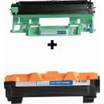 Photo Print Pp Brother MFC-1910W TN-1040 Ithal Muadil Siyah Toner + Brother DR-1040 Muadil Drum Ünitesi 2 Li Set