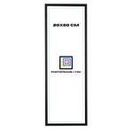 Photoframe4you - Resim çerçevesi 20 x 60 cm - mat siyah - akrilik camlı plastik resim çerçevesi - resim çerçevesi 60 x 20 cm - Nancy
