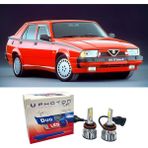 Photon Alfa Romeo 75 Uzun + Kısa Far Ampulü H4 Duo Yeni Seri Beyaz 1985-1992