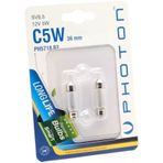 PHOTON Ampul C5W 12V 36Mm. Sofit 2'Li Blister Minyatür PHT PH5718 B2