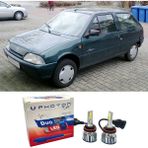 Photon Citroen Ax LED Xenon Uzun + Kısa Far Ampulü H4 Duo Yeni Seri Beyaz