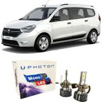 Photon Dacia Lodgy Uzun + Kısa Far Ampulü H4 Mono Yeni Seri Beyaz 2012-2021
