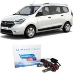 Photon Dacia Lodgy Uzun + Kısa Far Ampulü H4 Ultimate Yeni Seri Beyaz 2012-2021