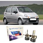 Photon Daewo Matiz LED Xenon Uzun + Kısa Far Ampulü H4 Mono Yeni Seri Beyaz