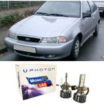 Photon Daewo Nexia LED Xenon Uzun + Kısa Far Ampulü H4 Mono Yeni Seri Beyaz
