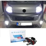 Photon Fiat Fiorino LED Xenon Sis Farı Ampulü H1 Ultimate 9500 Lumens Yeni Seri Beyaz
