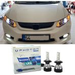 Photon Honda Civic Fb7 LED Xenon Sis Far Ampulü H11 Access Yeni Seri Beyaz 2012-2016 - 00-Beyaz