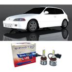Photon Honda Civic Uzun + Kısa Far Ampulü H4 Duo Yeni Seri Beyaz 1992-1995