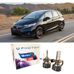 Photon Honda Jazz Uzun + Kısa Far Ampulü H4 Mono Yeni Seri Beyaz 2015-2020