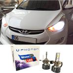 Photon Hyundai Elantra LED Xenon Uzun Far Ampulü H7 Mono Yeni Seri Beyaz 2012+