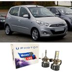 Photon Hyundai I10 Uzun + Kısa Far Ampulü H4 Mono Yeni Seri Beyaz 2007-2013