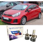 Photon Kia Rio Uzun + Kısa Far Ampulü H4 Mono Yeni Seri Beyaz 2011-2017