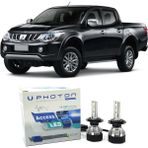 Photon Mitsubishi L200 LED Xenon Uzun + Kısa Far Ampulü H4 Access Yeni Seri Beyaz 2005-2017 - 00-Beyaz