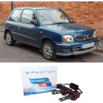 Photon Nissan Micra K11 LED Xenon Uzun + Kısa Far Ampulü H4 Ultimate Yeni Seri Beyaz 1992-2002