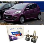 Photon Peugeot 107 Uzun+Kısa Far Ampulü H4 Mono Yeni Seri Beyaz 2005-2014